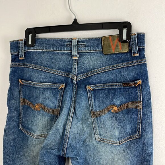 Classic Denim Slim Straight Jeans for Men - Picture 7 of 13